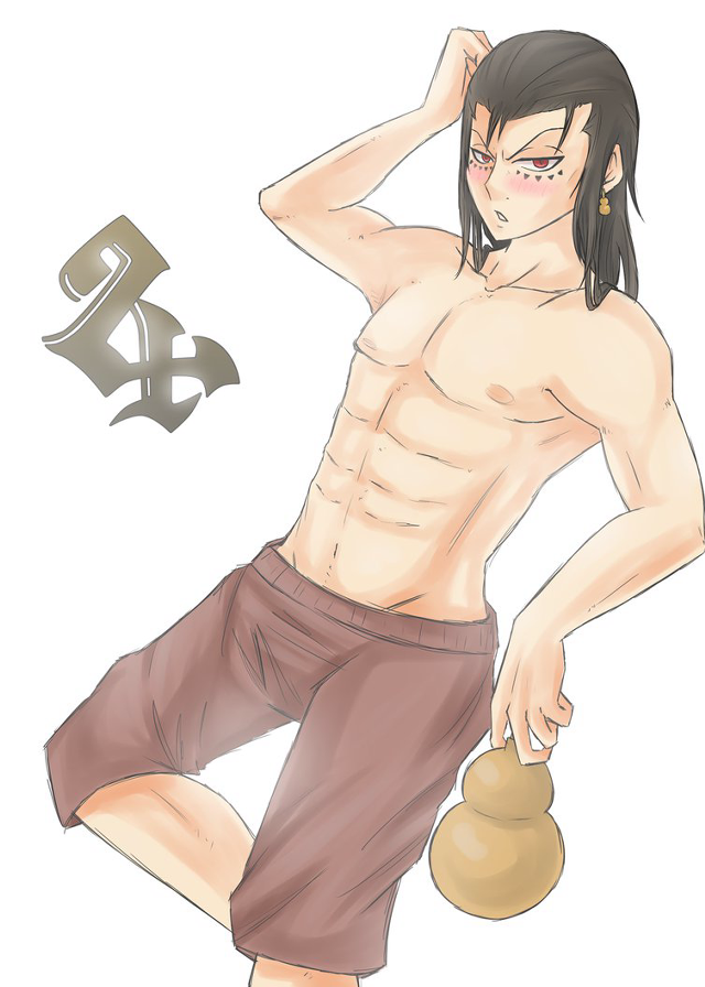 Man shirt kettle hammer pose free wallpaper for mobile - medium preview image