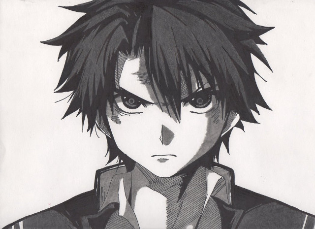 Man black hair black shirt #2 free wallpaper for desktop - medium preview image