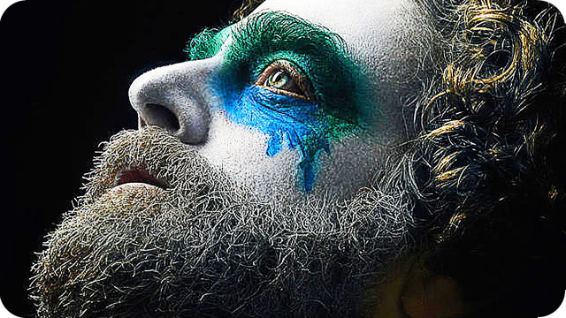 Bearded man painted face mustache free wallpaper for desktop - medium preview image