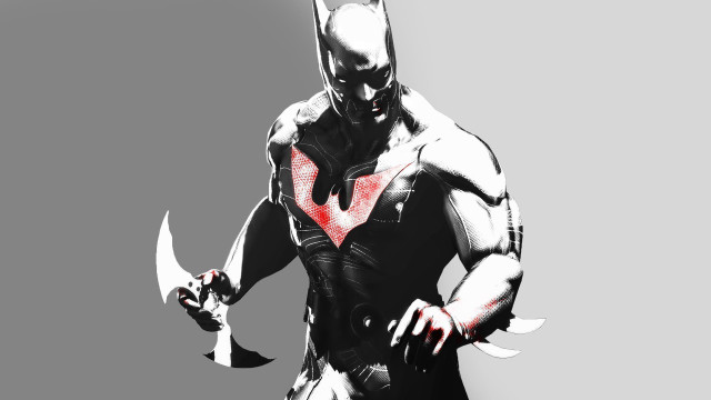 Batman character knife mask heart free wallpaper for desktop - medium preview image