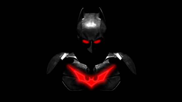 Dark batman red eyes black free wallpaper for desktop - medium preview image