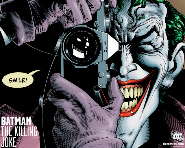 Joker selfie comic book cover free wallpaper for desktop - medium preview image