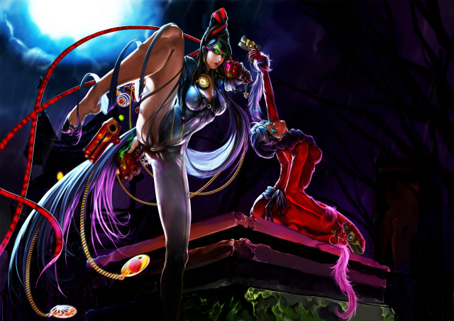 Woman costume bench whip demon free wallpaper for desktop - medium preview image