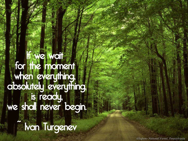 Road forest quote moment wait free wallpaper for desktop - medium preview image