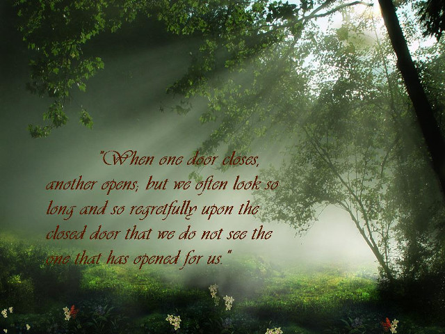 Forest quote nature beauty inspiration free wallpaper for desktop - medium preview image