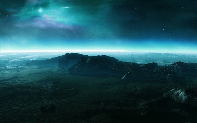 Distant planet space view distant free wallpaper for desktop - medium preview image