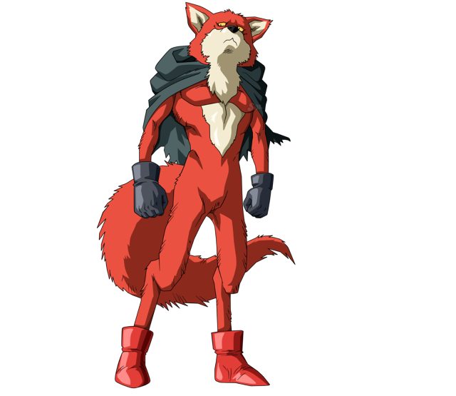 Red fox fullbody cape gloves free wallpaper for desktop - medium preview image