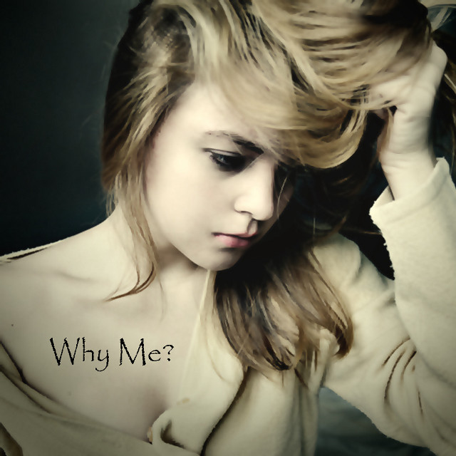 Woman long hair holding head #2 free wallpaper for tablet - medium preview image