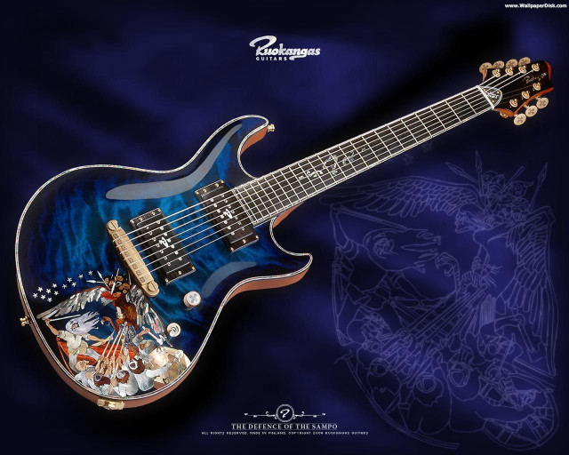 Blue guitar blue background ericpeterson free wallpaper for desktop - medium preview image
