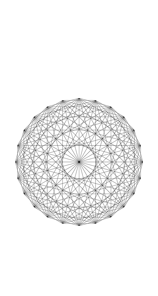 Buckminster fuller wireframe golden ratio free wallpaper for mobile - medium preview image