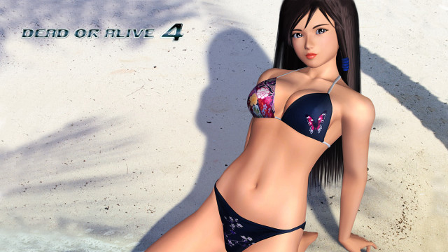 Woman bikini beach shadow man free wallpaper for desktop - medium preview image