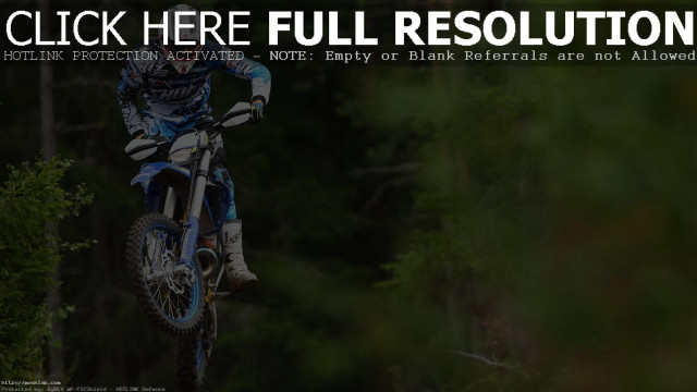 Dirt bike forest trail air free wallpaper for desktop - medium preview image