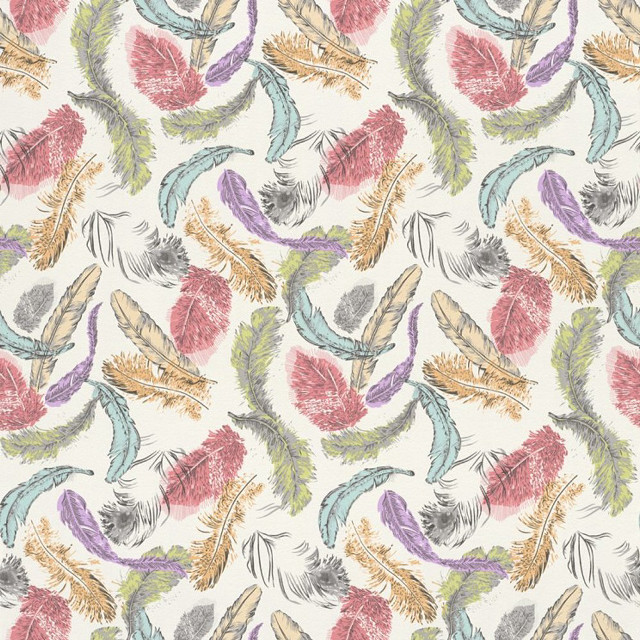 Colorful feathers leaves bamboo parrot free wallpaper for tablet - medium preview image