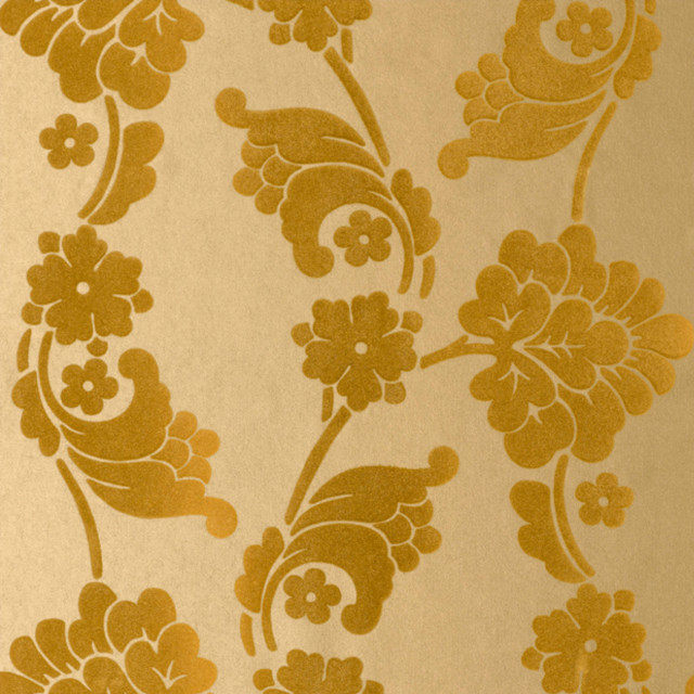 Gold white flower pattern black free wallpaper for tablet - medium preview image