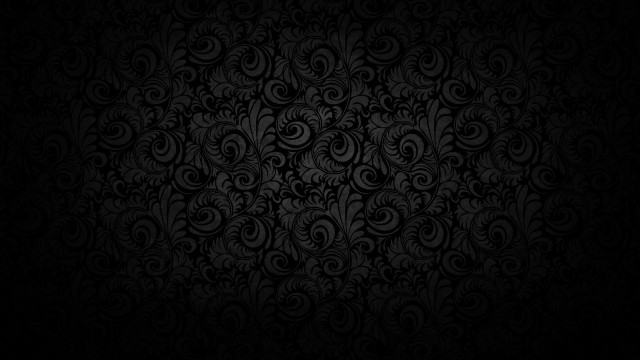 Black wallpaper swirl leaf pattern free wallpaper for desktop - medium preview image