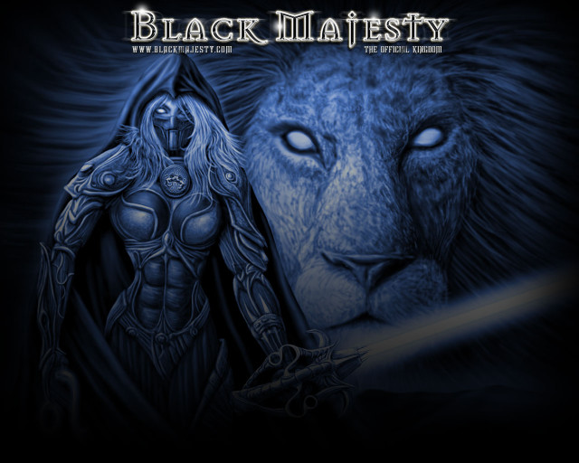 Lion knight black majestics dark free wallpaper for desktop - medium preview image