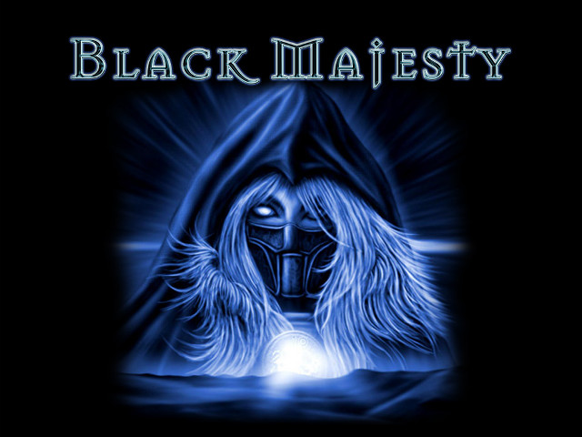 Black blue demon light mouth free wallpaper for desktop - medium preview image