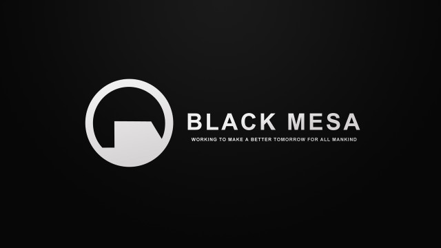 Black mesa logo white arrow free wallpaper for desktop - medium preview image