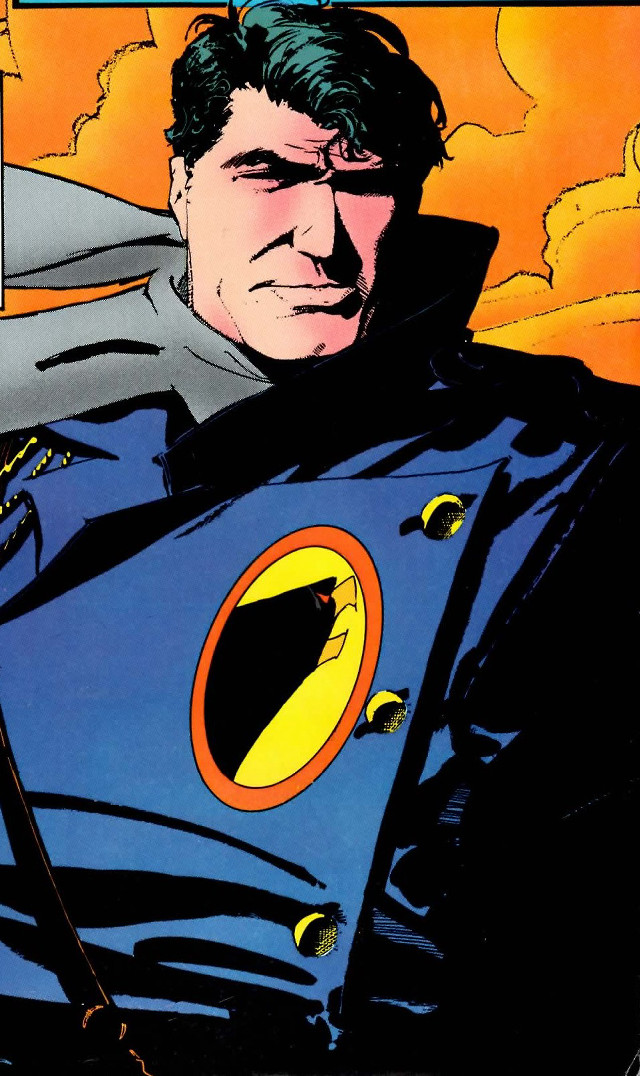 Superman costume sword sky clouds free wallpaper for mobile - medium preview image