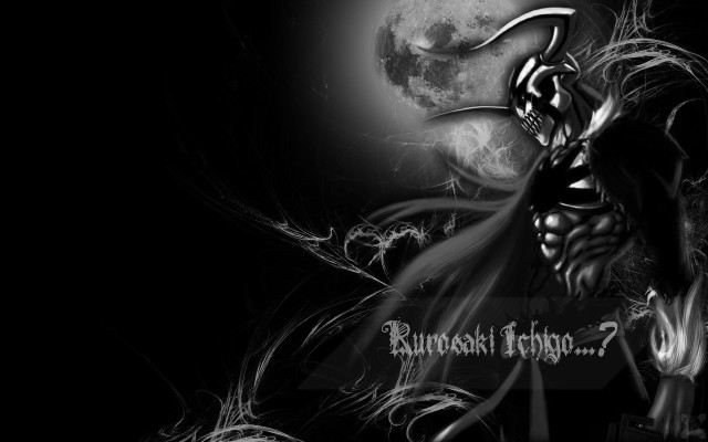 Demon fullmoon blackwhite photo text free wallpaper for desktop - medium preview image