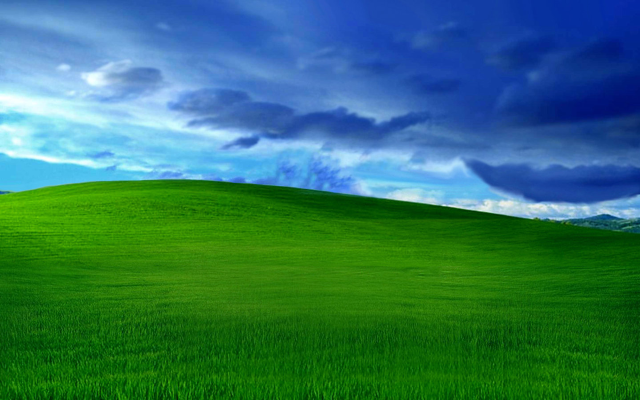 Green field blue sky green free wallpaper for desktop - medium preview image