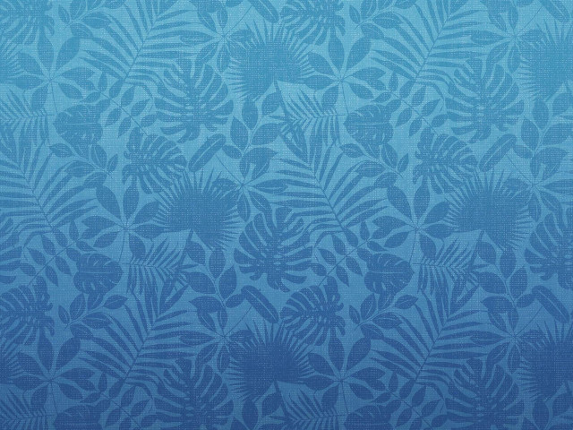 Blue background leaves pattern image free wallpaper for desktop - medium preview image