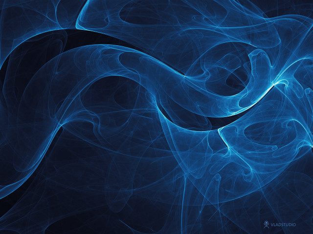 Blue abstract background wavy black free wallpaper for desktop - medium preview image