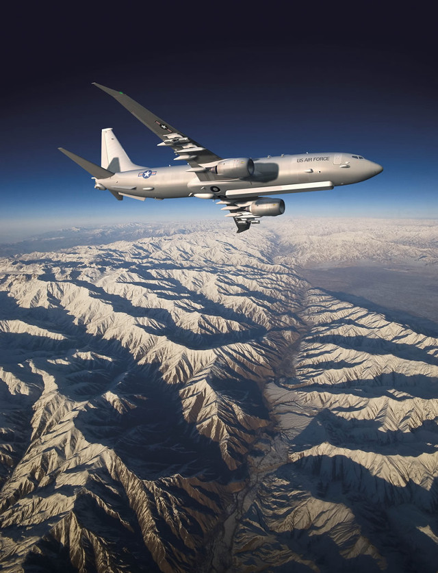 Large airplane mountain range matte free wallpaper for mobile - medium preview image