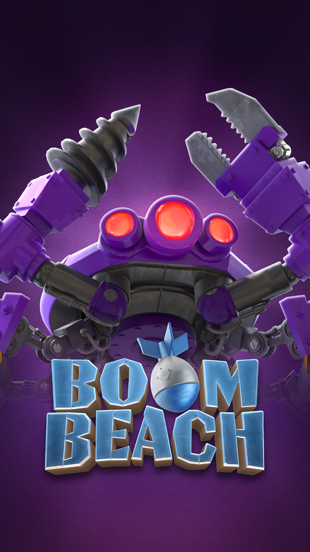 Purple robot red light boom free wallpaper for mobile - medium preview image