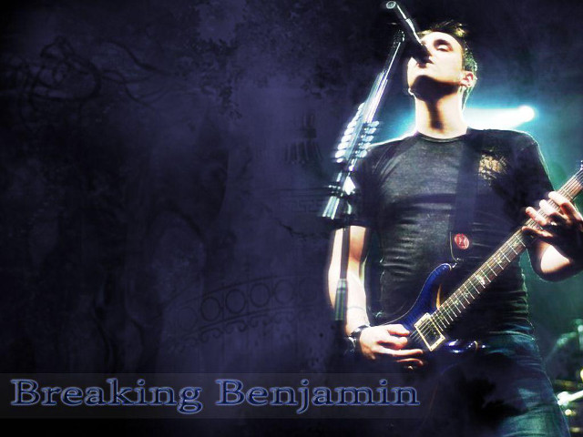 Man holding guitar singing into free wallpaper for desktop - medium preview image