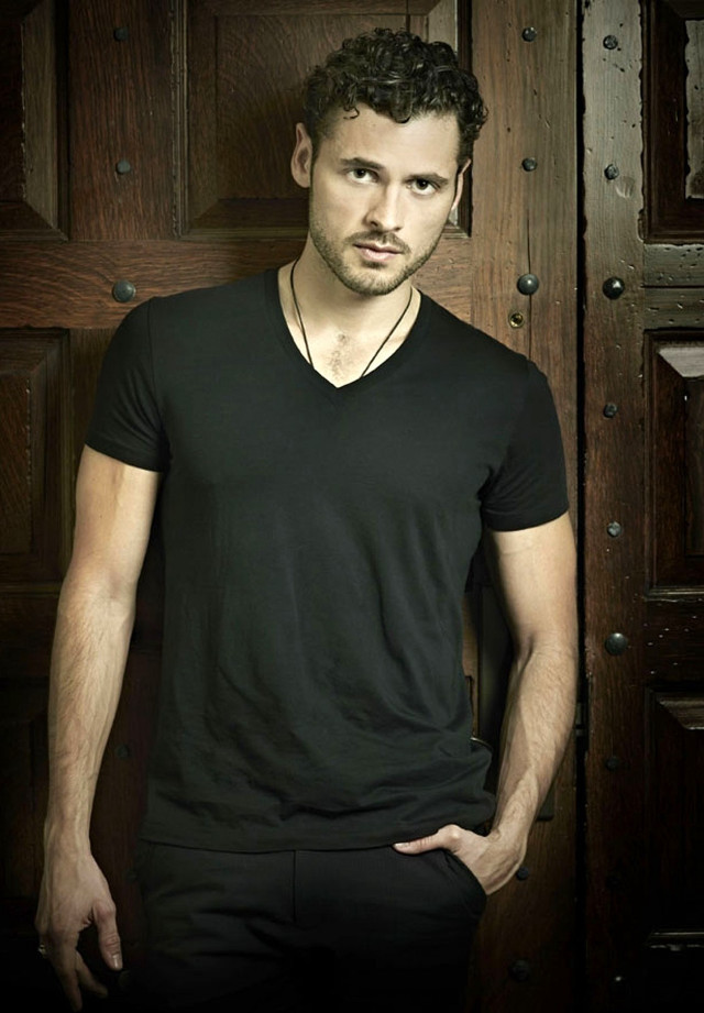 Man wooden door black shirt free wallpaper for mobile - medium preview image