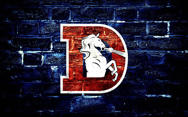 Horse logo brick wall background free wallpaper for desktop - medium preview image