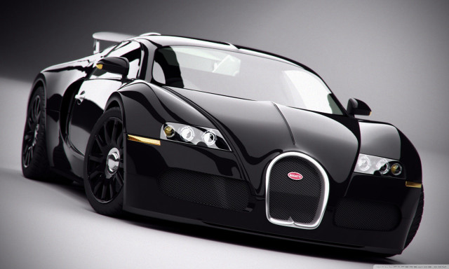 Black bugatti car rendering luxury free wallpaper for desktop - medium preview image