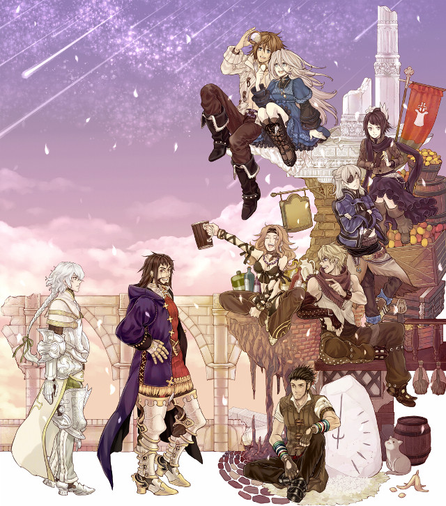 Anime characters furniture snow purple free wallpaper for tablet - medium preview image