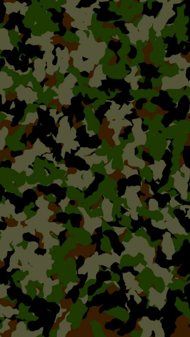 Camouflage brown green black border free wallpaper for mobile - medium preview image