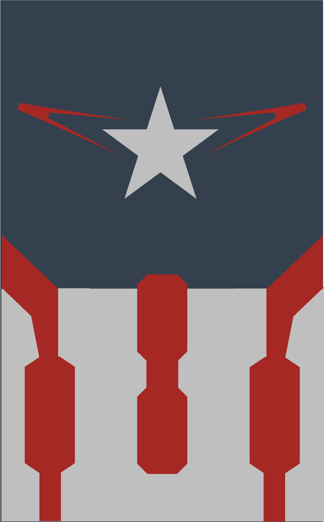 Captain america symbol star red free wallpaper for mobile - medium preview image