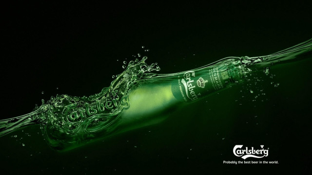 Beer splash water black background free wallpaper for desktop - medium preview image