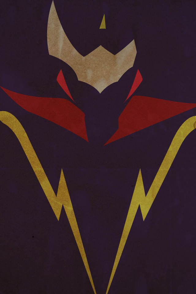 Stylized man caper suit lightning free wallpaper for mobile - medium preview image