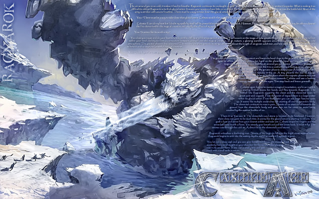 Large bear snow sky background free wallpaper for desktop - medium preview image