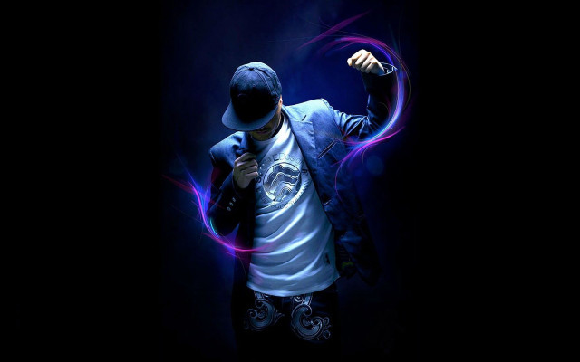 Man baseball cap jacket bat free wallpaper for desktop - medium preview image