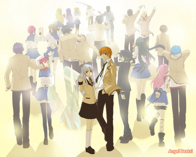Couple people arms around crowd free wallpaper for desktop - medium preview image