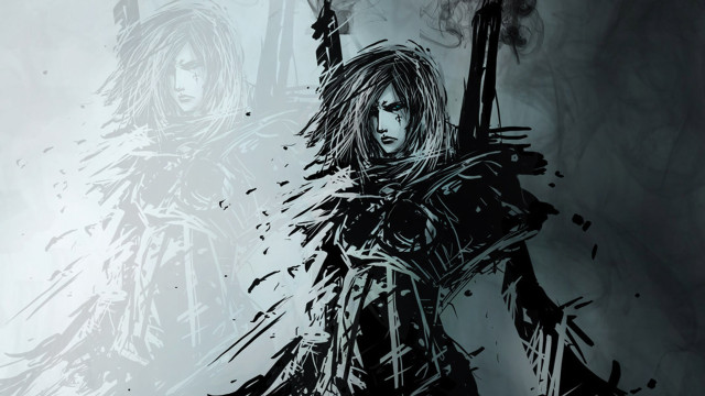 Woman gun snow league legend free wallpaper for desktop - medium preview image