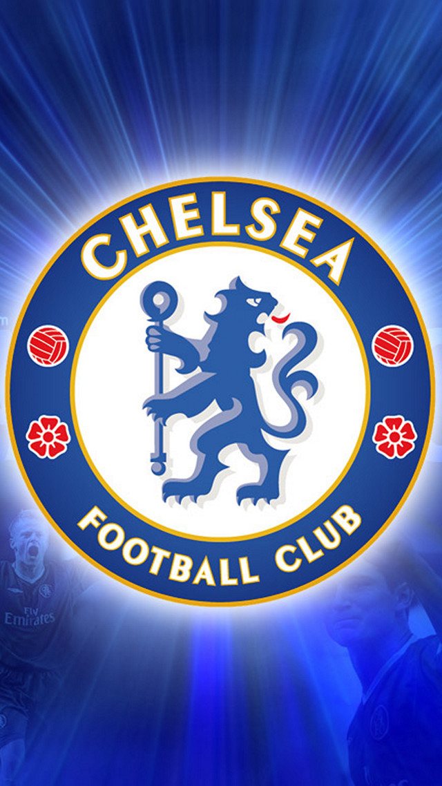 Blue white chelsea logo lion free wallpaper for mobile - medium preview image