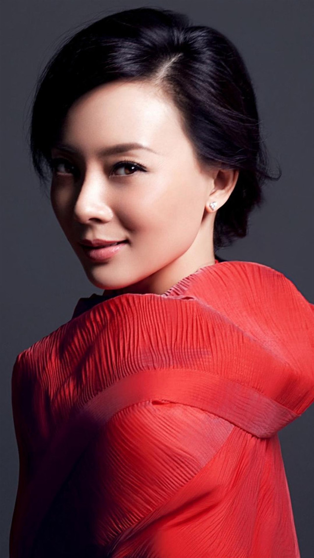 Woman red dress posing picture #2 free wallpaper for mobile - medium preview image