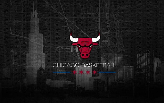 Chicago bulls logo black background #6 free wallpaper for desktop - medium preview image