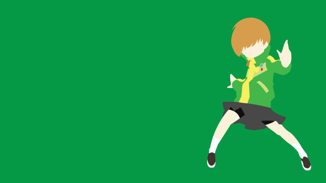 Woman green shirt black skirt free wallpaper for desktop - medium preview image