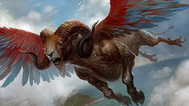 Horse winged flying mountain clouds free wallpaper for desktop - medium preview image