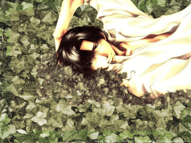 Woman laying ground surrounded leaves free wallpaper for desktop - medium preview image