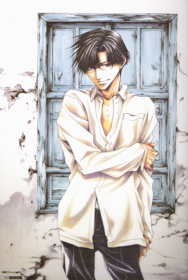 Man crossing portrait broken glass free wallpaper for mobile - medium preview image