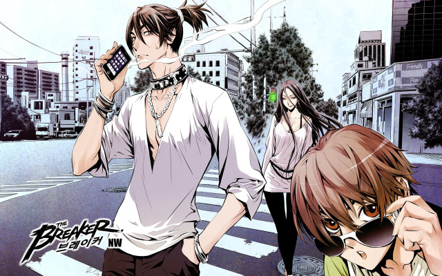 People walking street cellphone woman free wallpaper for desktop - medium preview image